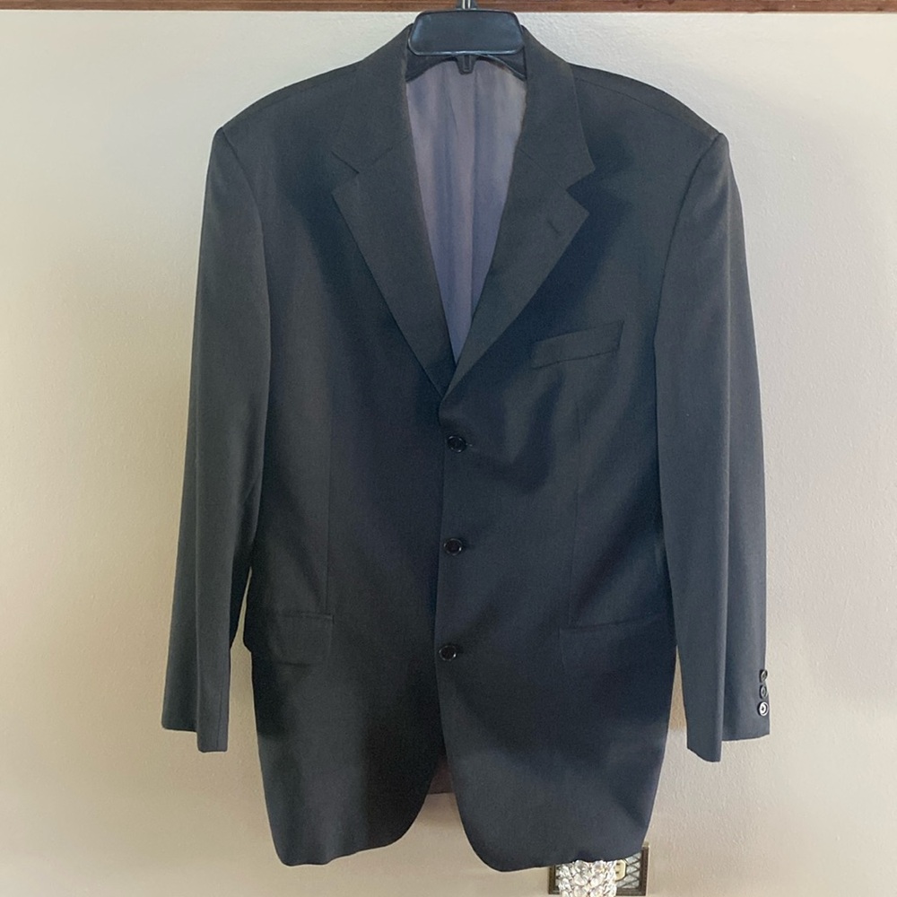 Hugo Boss Angelico Luca men’s gray 💯wool blazer jacket size 44L